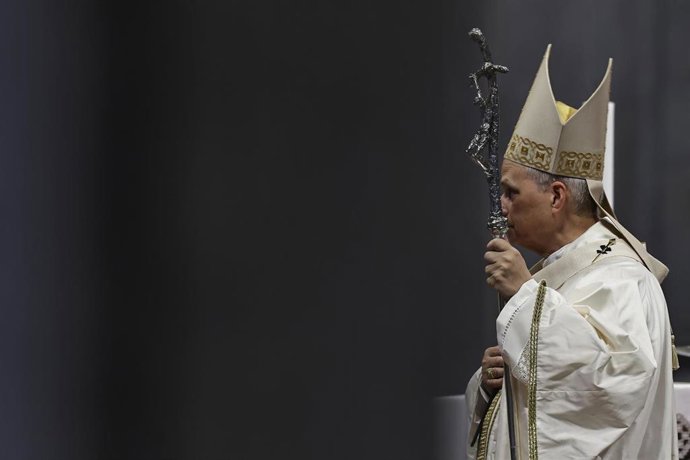 Archivo - 15 June 2025, Vatican: Pope Leo XIV celebrates a mass for the Jubilee of Sport in St. Peter's Basilica at the Vatican. Photo: Evandro Inetti/ZUMA Press Wire/dpa