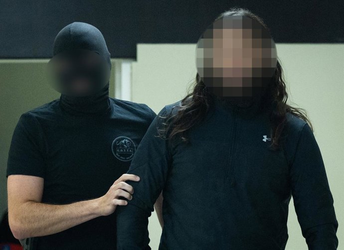 Archivo - July 25, 2023, BRUSSELS, Belgium: Attention all users - refiling with blurred accused*** ..Accused Osama Krayem arrives for a session to read the verdict of the trial of the terrorist attacks of March 22, 2016, at the Brussels-Capital Assizes Co