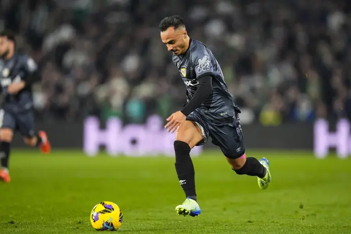 Álvaro García, en un partido con el Rayo Vallecano.