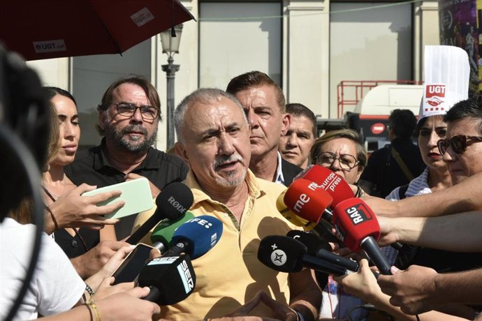 El secretario general.de UGT, Pepe Álvarez.