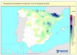 Las lluvias acumuladas desde octubre están en 605 l/m2, un 11% por encima de lo normal.