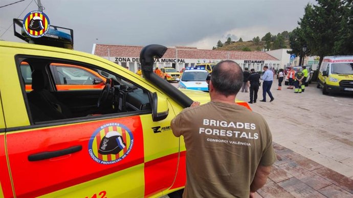 Dispositivo de extinción del incendio de Teresa de Cofrentes