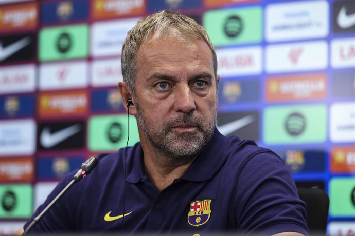 El entrenador del FC Barcelona, Hansi Flick.