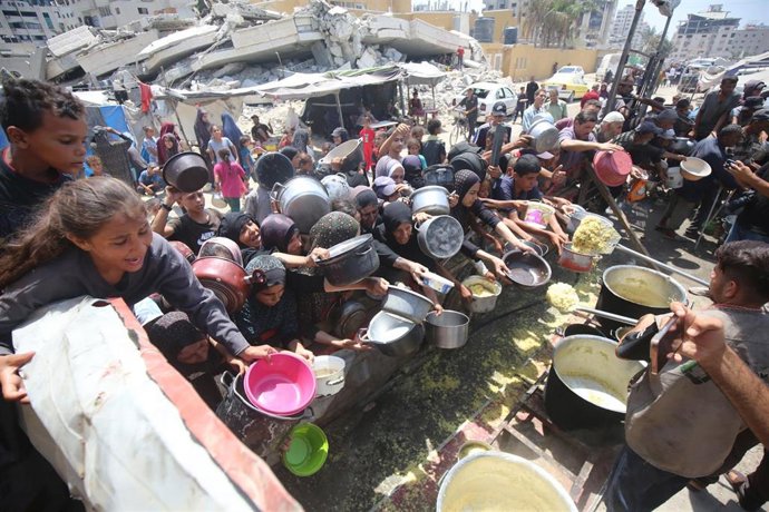 Imagen de archivo de hambruna en la ciudad de Gaza 