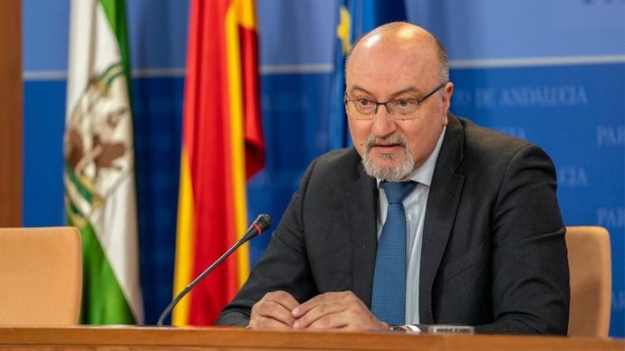 El portavoz adjunto de Vox en el Parlamento andaluz, Ricardo López, en una foto de archivo.