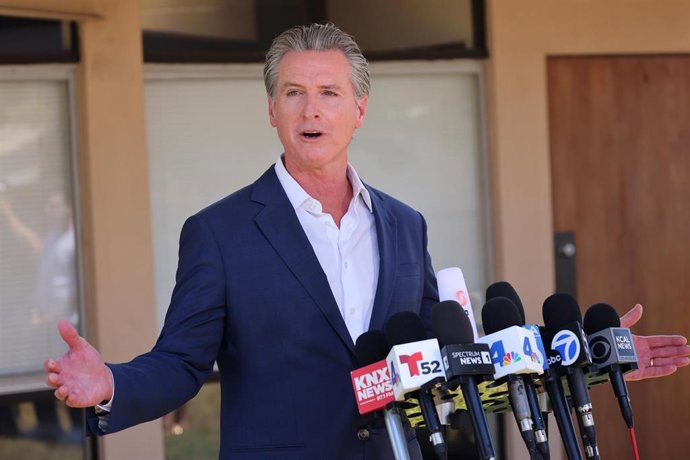 Archivo - El gobernador de California, Gavin Newsom