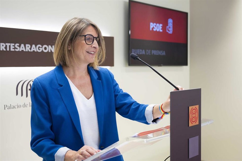 Archivo - La diputada del PSOE en las Cortes de Aragón Pilimar Zamora.