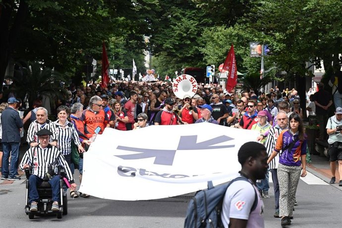 Manifestación en Bilbao de Sare