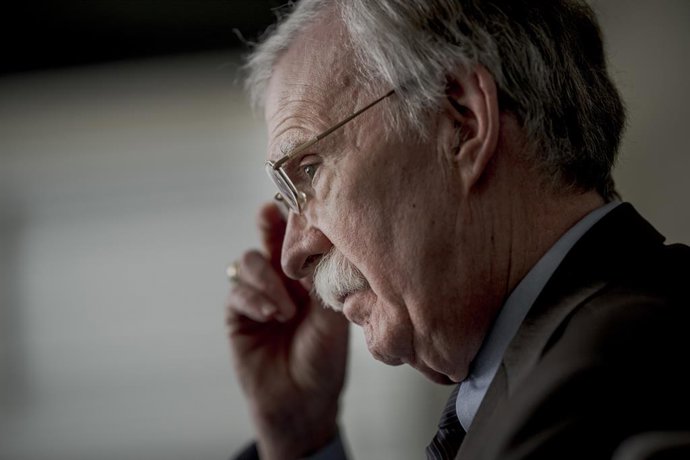 Archivo - 21 de março de 2024, Washington D.C., EUA: O ex-conselheiro de segurança nacional dos EUA, John Bolton, fotografado em Washington D.C., EUA, em 21 de março de 2024: Alexander Mahmoud / DN / TT / Código: 3524.