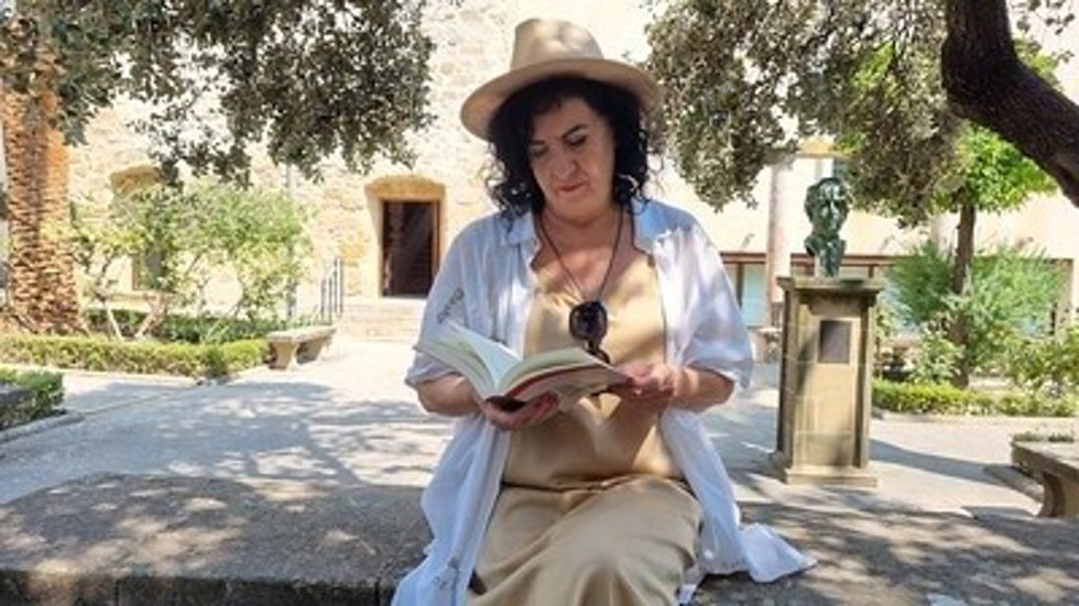 La escritoria Aurora Luque, Premio Nacional de Poesía, en la Sede Antonio Machado de la UNIA.