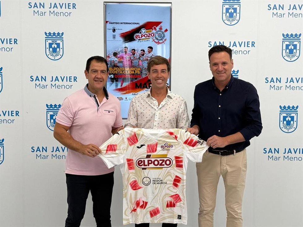 Presentación del partido internacional de fútbol sala ElPozo Murcia Costa Cálida