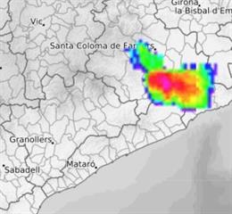 Mapa de precipitaciones este viernes por la tarde