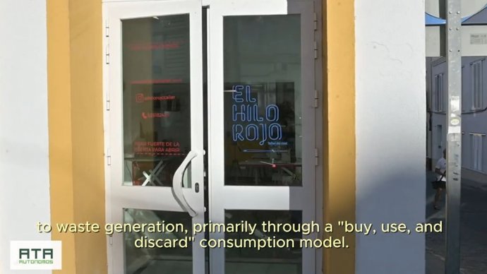 Fotograma de la campaña europea de ATA protagonizada por una empresa de Cádiz