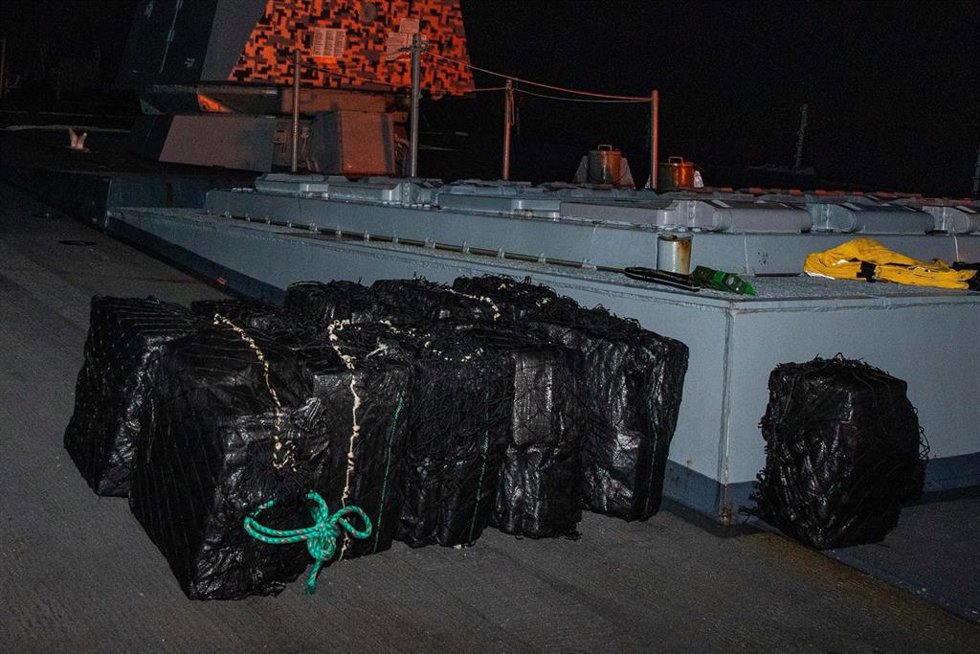 Incautación de drogas por el 'USS Sampson' a 11 de agosto de 2025