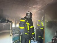 Extinguido un incendio en un restaurante de un polígono industrial de Leganés