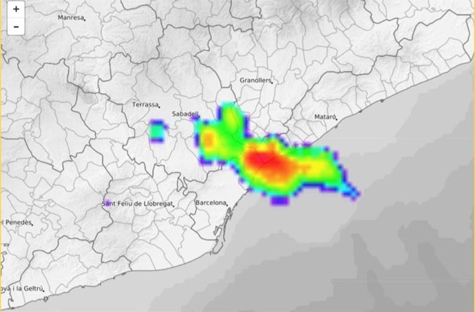 Lluvias intensas en las comarcas del Maresme, Barcelonès y Vallès Occidental (Barcelona)