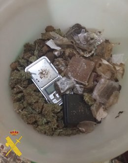 Material incautado en la operación.