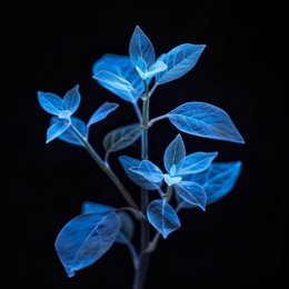 Imagen de las plantas bioluminiscentes Bioo Lumina