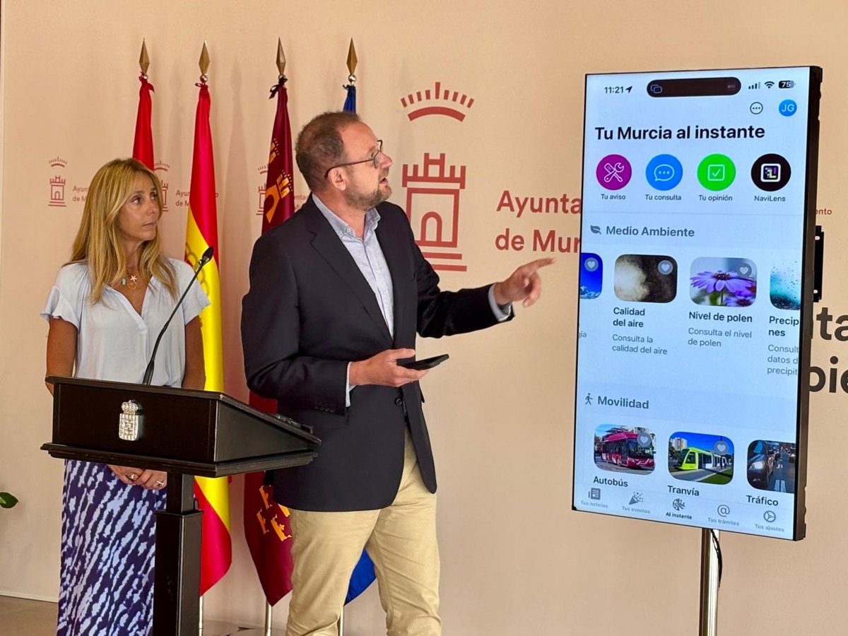 La app  Tu Murcia  actualiza sus prestaciones e incluye un pluviómetro que informa en tiempo real a los ciudadanos