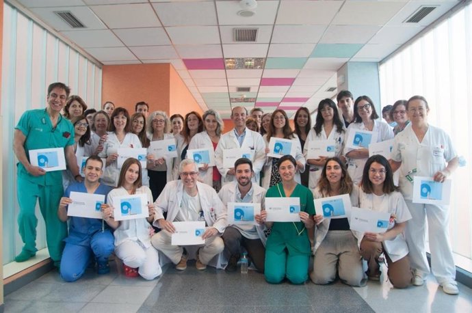 Personal del Servicio de Oftalmología de la Gerencia de Alcázar de San Juan.