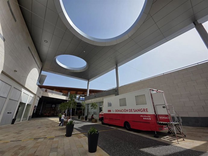 Unidad móvil de donación de sangre