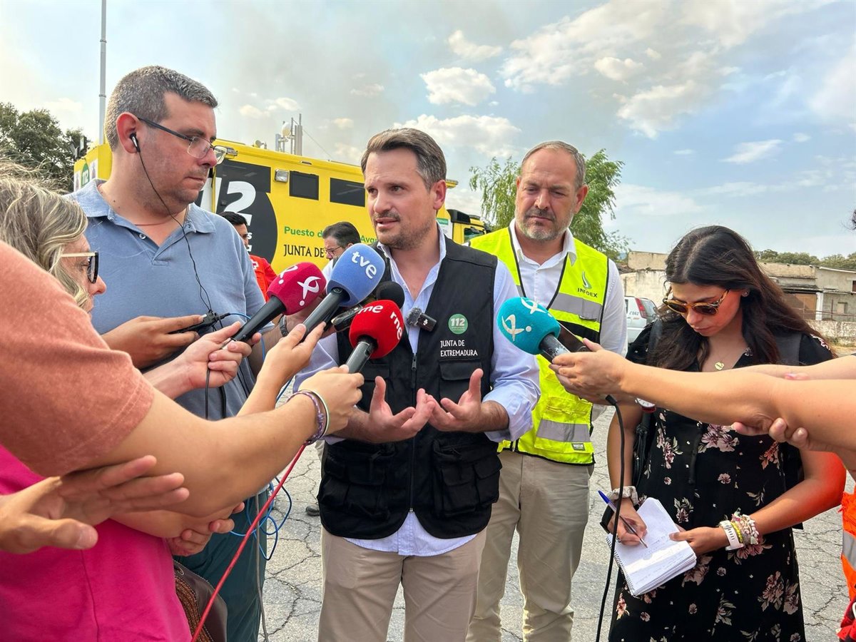 Desactivado el Plan Infocaex tras darse por  neutralizado  el incendio de Jarilla