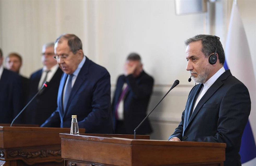 Archivo - Sergei Lavrov y Abbas Araqchi en Moscú (Rusia)