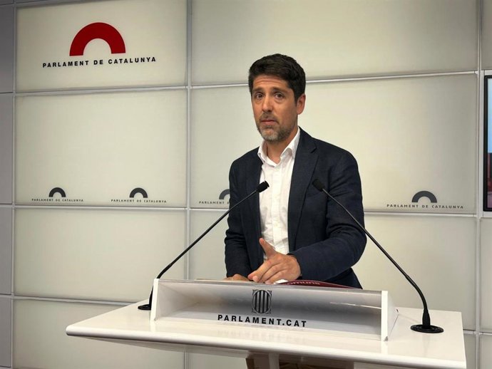 Archivo - El portavoz de los Comuns en el Parlament, David Cid