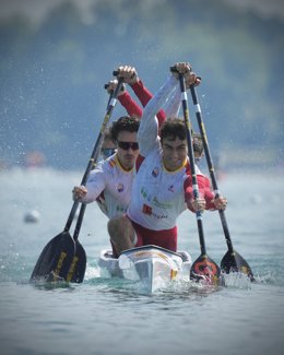El equipo español masculino de C4 500 metros, formado por Daniel Grijalba, Martín Jácome, Manuel Fontán y Adrián Sieiro