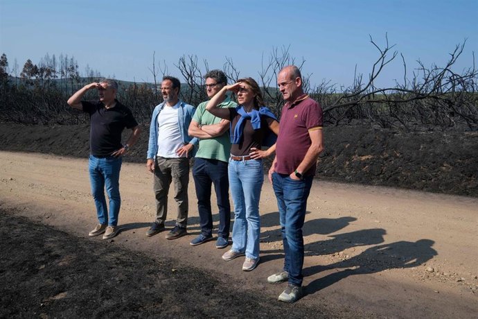 La conselleira de Medio Ambiente e Cambio Climático, Ángeles Vázquez, en una visita al Tecor de Dozón (Pontevedra), a 23 de agosto de 2025.