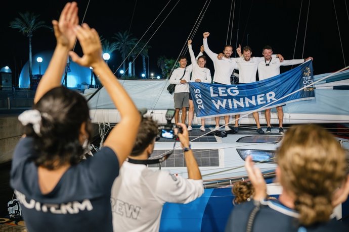 El 'Biotherm', vencedor de la etapa 2 en The Ocean Race Europe 2025.