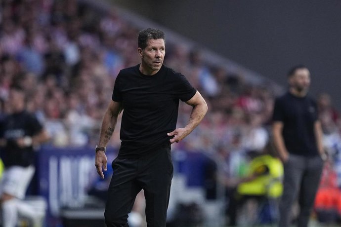 Diego Pablo Simeone, entrenador del Atlético de Madrid.