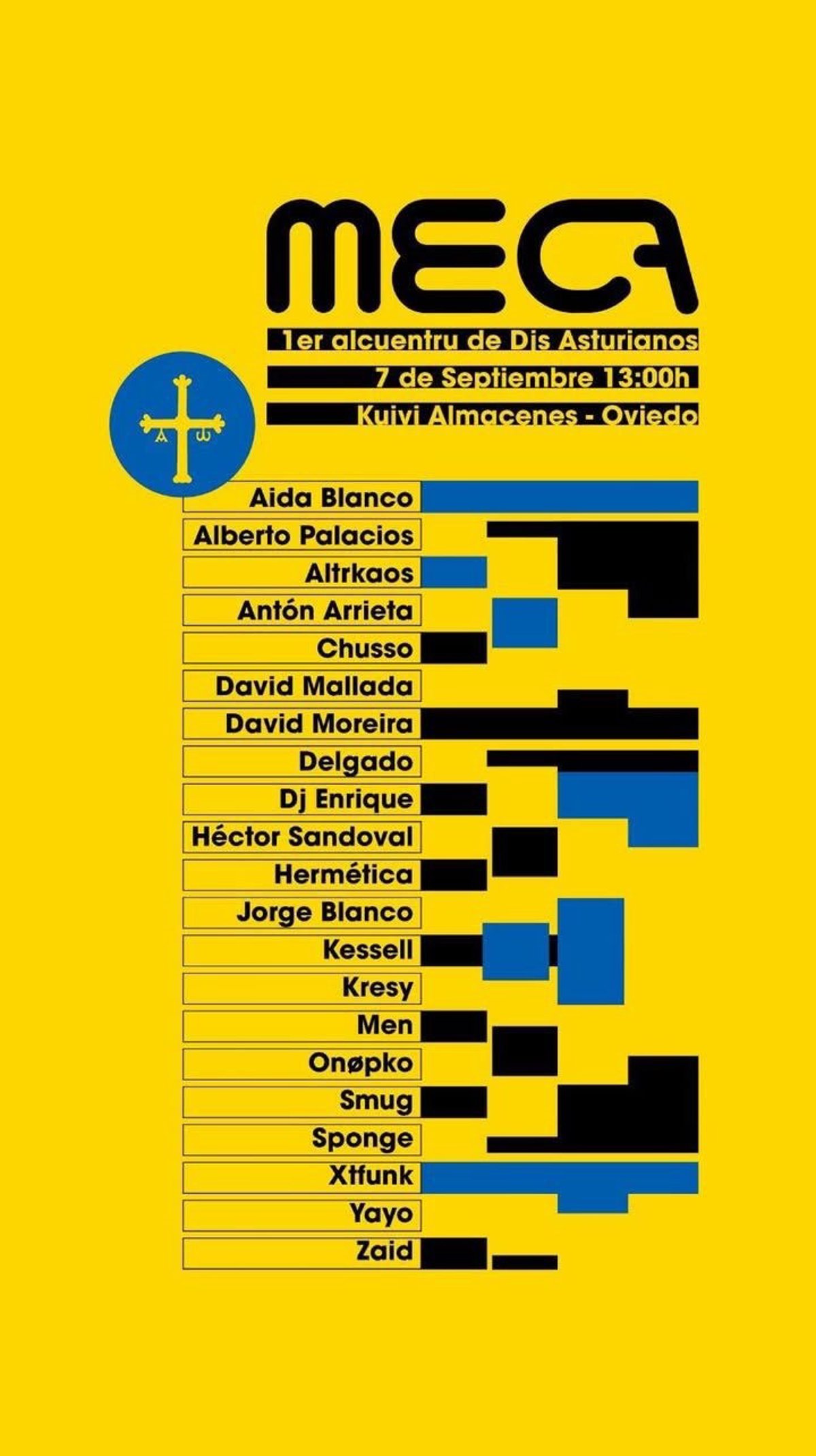 MECA reunirá en Oviedo a más de veinte DJs asturianos en la víspera del Día de Asturias
