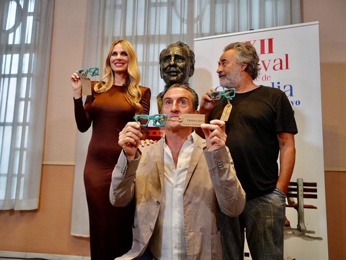 Vanesa Romero, Luis Zahera y Eduard Fernández en la gala de clausura El XXII Festival de Cine de Comedia de Tarazona y El Moncayo ‘Paco Martínez Soria’ de Tarazona.