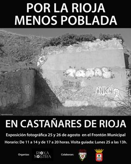 Castañares de Rioja acoge este lunes y martes la exposición 'Por La Rioja menos poblada' de Rioxa Nostra
