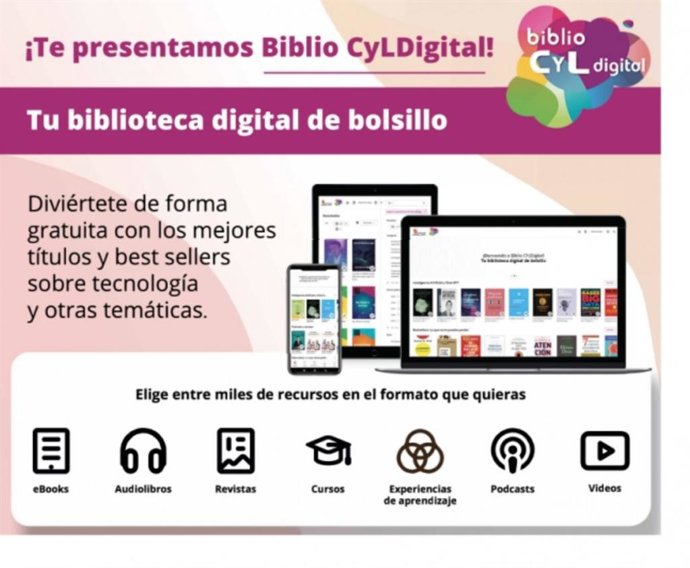 Biblio CyL Digital alcanza los 9.700 usuarios y supera los 120.000 horas de aprendizaje en competencias digitales