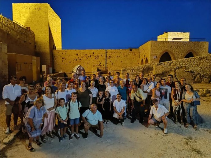 Imagen de la visita nocturna al Castillo de Santa Catalina (Jaén).