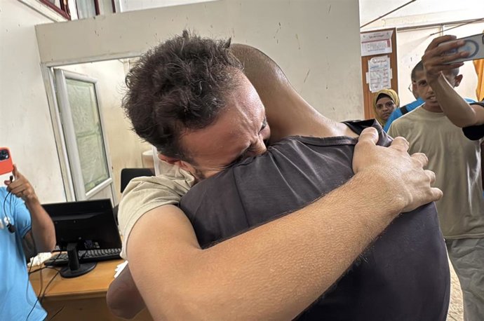 Imagen de archivo de prisioneros palestinos liberados por Israel 