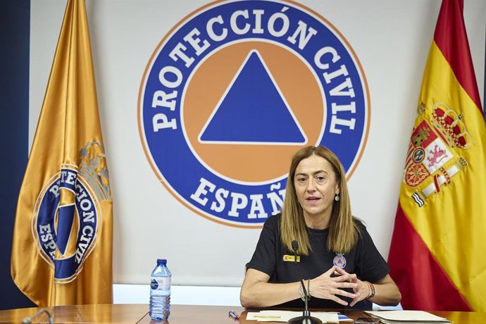 La directora general de Protección Civil y Emergencias, Virginia Barcones, informa a los medios del desarrollo del CECOD, a 21 de agosto de 2025, en Madrid (España). Virginia Barcones ha añadido que existe “una oportunidad de poder tener un avance signifi