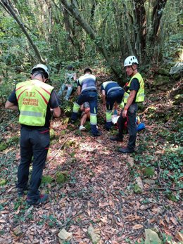 Rescatada una senderista de 67 años tras golpearse en la cabeza en una ruta del Monte Buciero