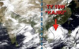 TIfón 'Kajiki' cerca de la costa de Vietnam