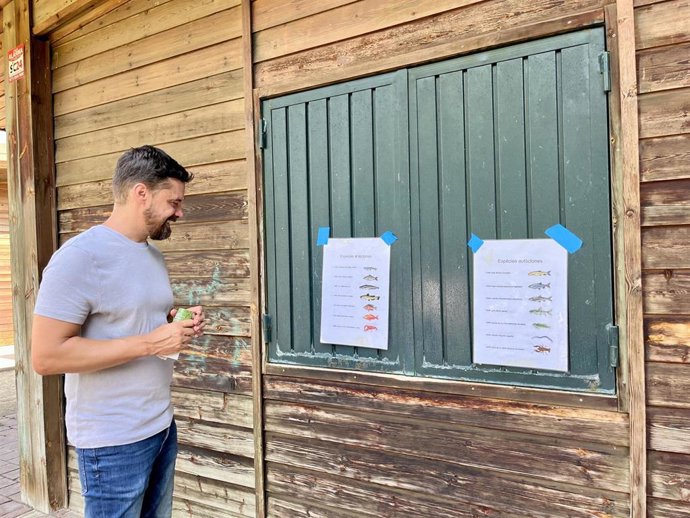 El alcalde accidental de Lleida, Carlos Enjuanes, en una de las actividades