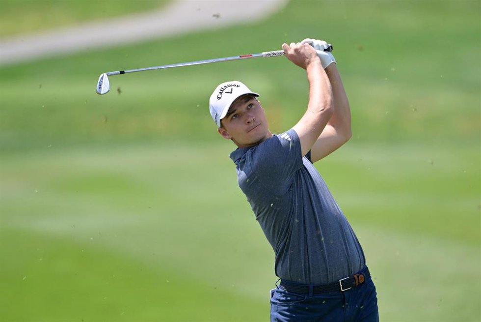 Archivo - Rasmus Hojgaard, durante un torneo.