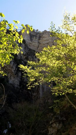 Archivo - Nacimiento río Mundo, chorros, naturaleza, montaña