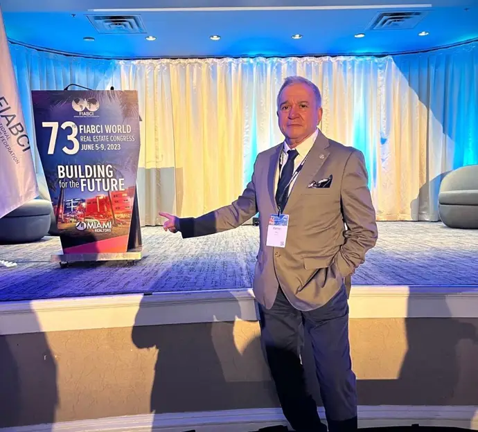 Ramón Riera en el 73º Congreso Mundial de Fiabci celebrado en Miami, EEUU, en 2023