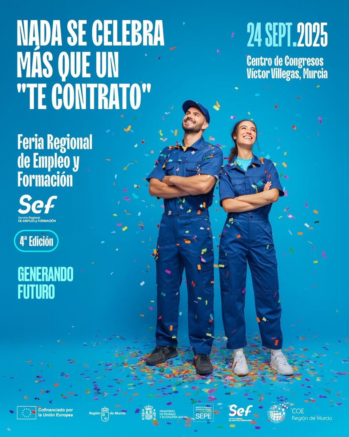 Más de 60 empresas se darán cita el 24 de septiembre en la IV Feria Regional de Empleo y Formación