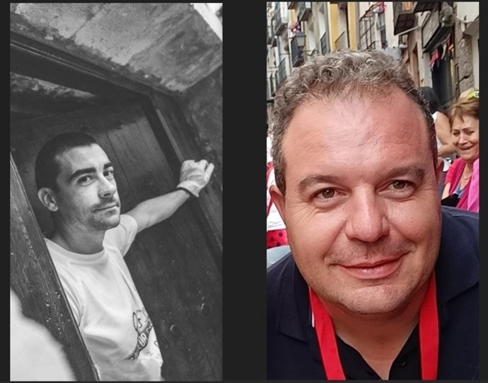 Adrián Rodríguez Sánchez y Diego Escudero Atienza, cartelista y pregonero de San Mateo 2025.