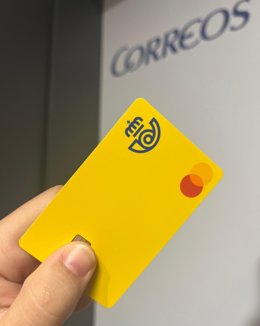 Imagen de una tarjeta Correos Prepago Mastercard