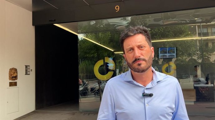 El secretario de Comunicación de Podemos en la Región de Murcia, Víctor Egío