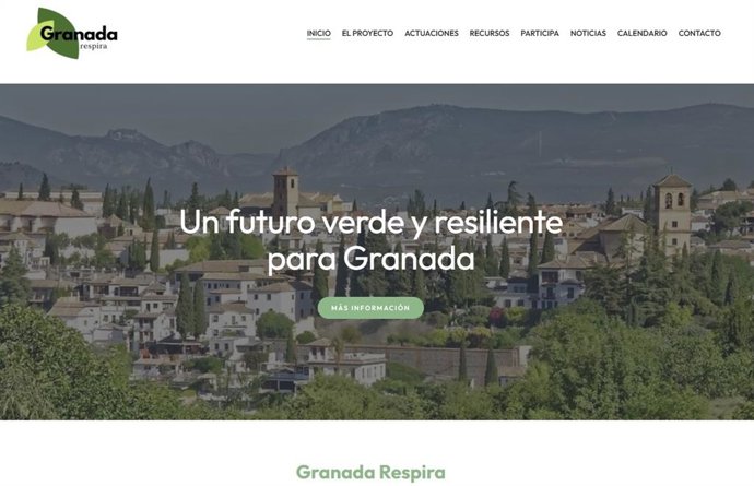 Granada Respira estrena web para acercar a la ciudadanía la información sobre la renaturalización urbana